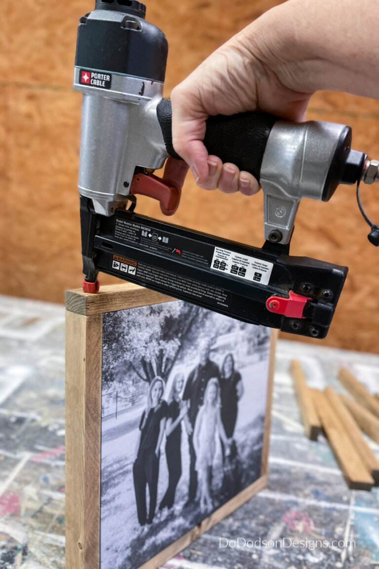 Simple DIY Wood Frame For Canvas Do Dodson Designs