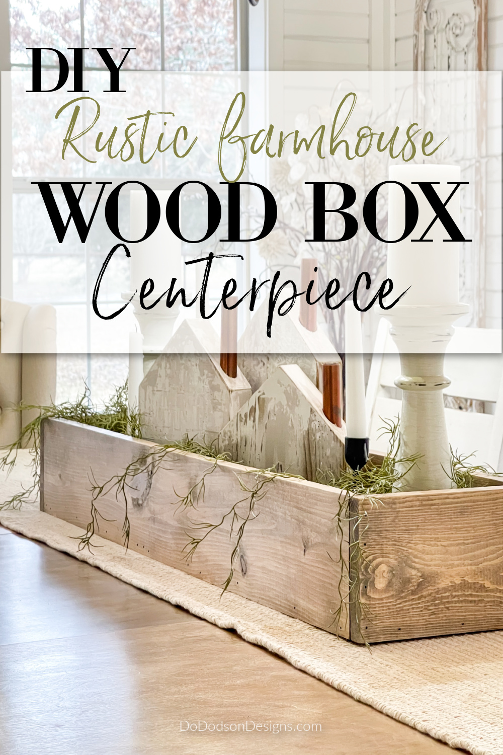 Easiest DIY Wood Box Centerpiece You\'ll Ever Make