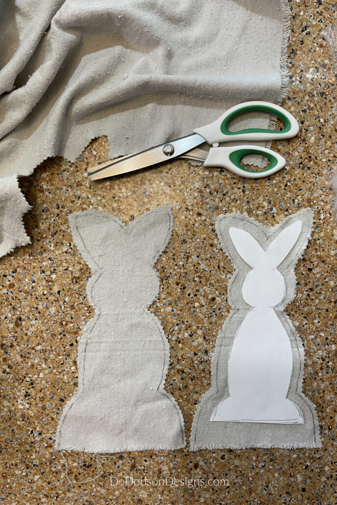 DIY Drop Cloth Bunnies