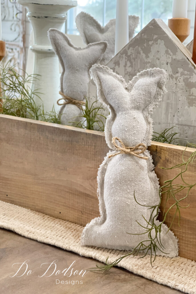 DIY Drop Cloth Easter Bunnies