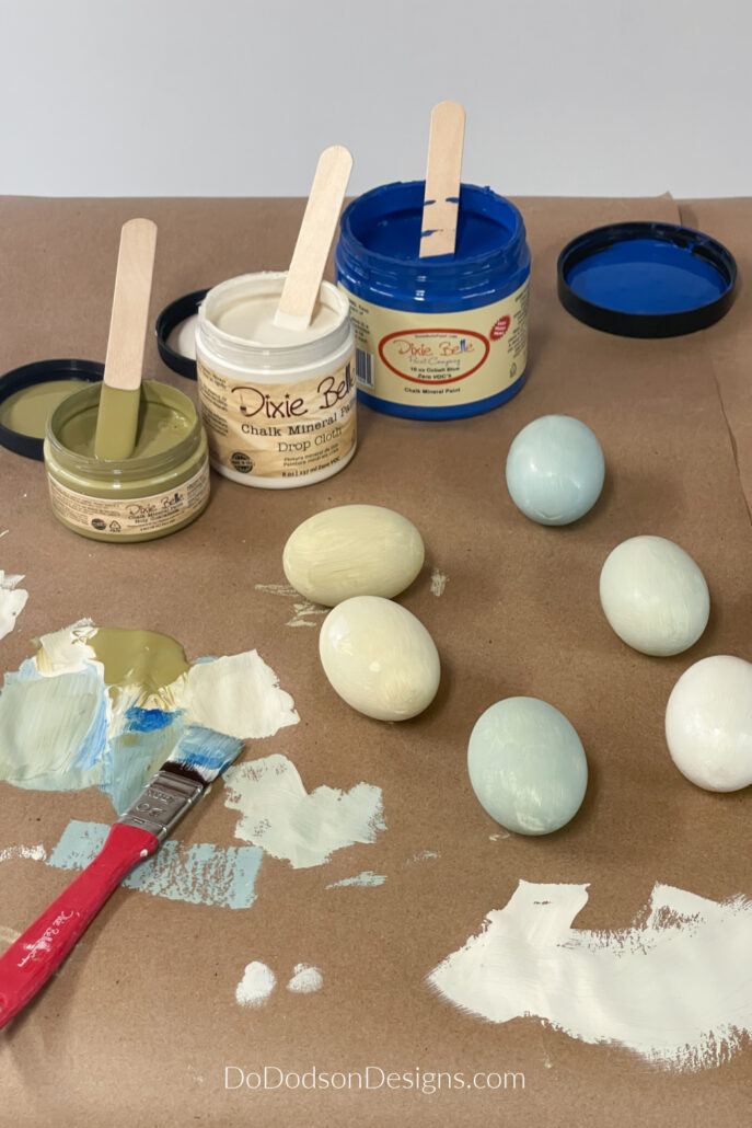 How To Paint Wooden Easter Eggs