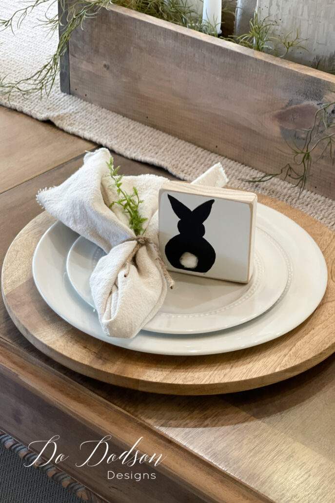 Wood Block Bunny