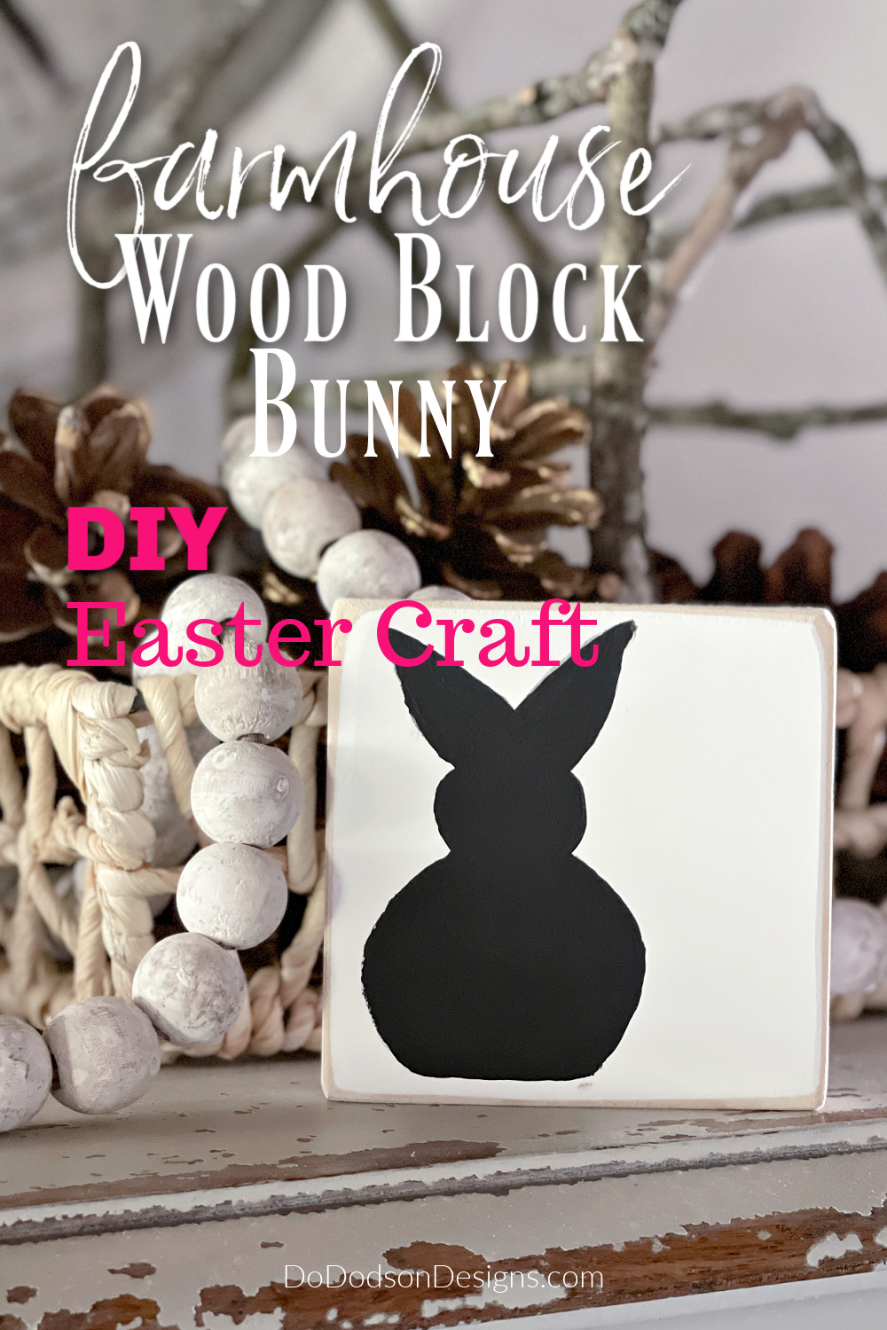 Wood Block Bunny | Don\'t Buy When You Can DIY