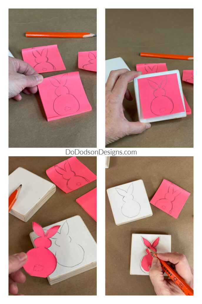 Wood Block Bunny Template