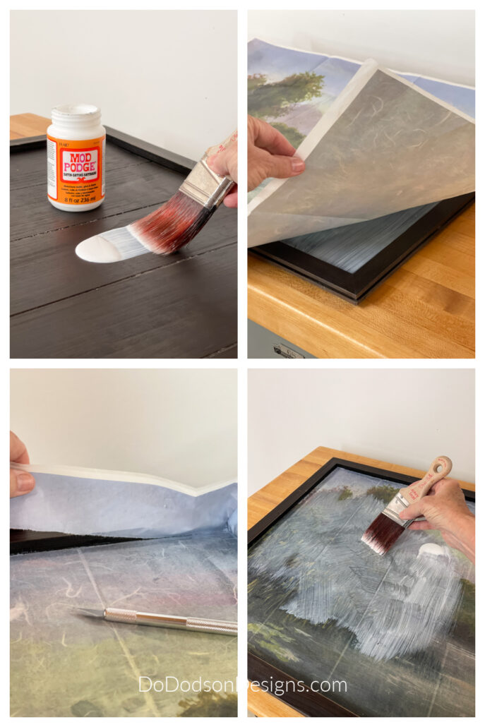 How To Decoupage Rice Paper On Wood