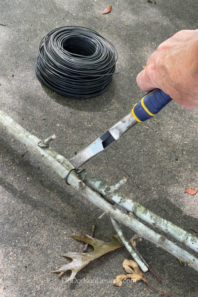 How To Make A Rustic Trellis Out Of Tree Branches