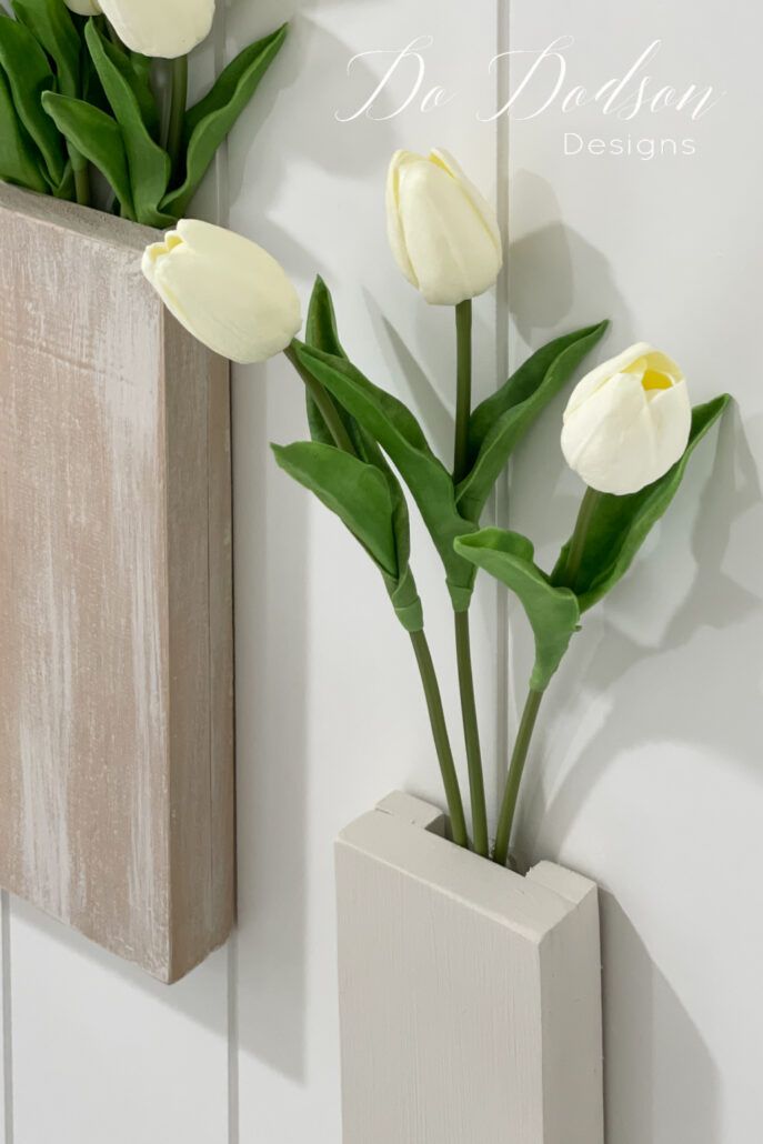 DIY Wood Wall Pocket Vase