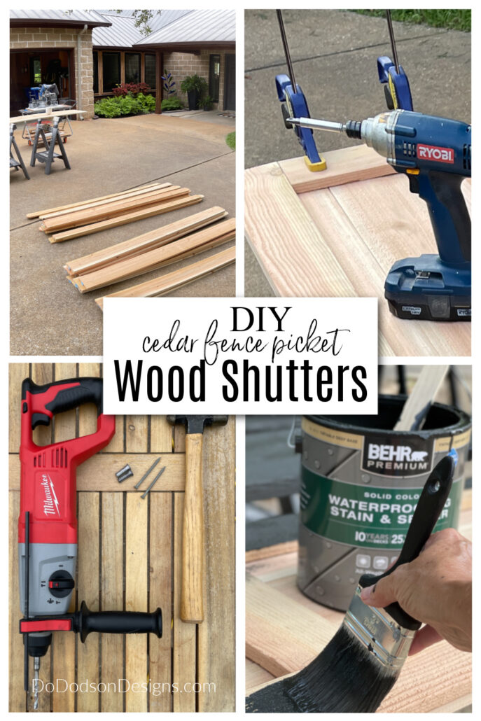 The best wood for DIY shutters