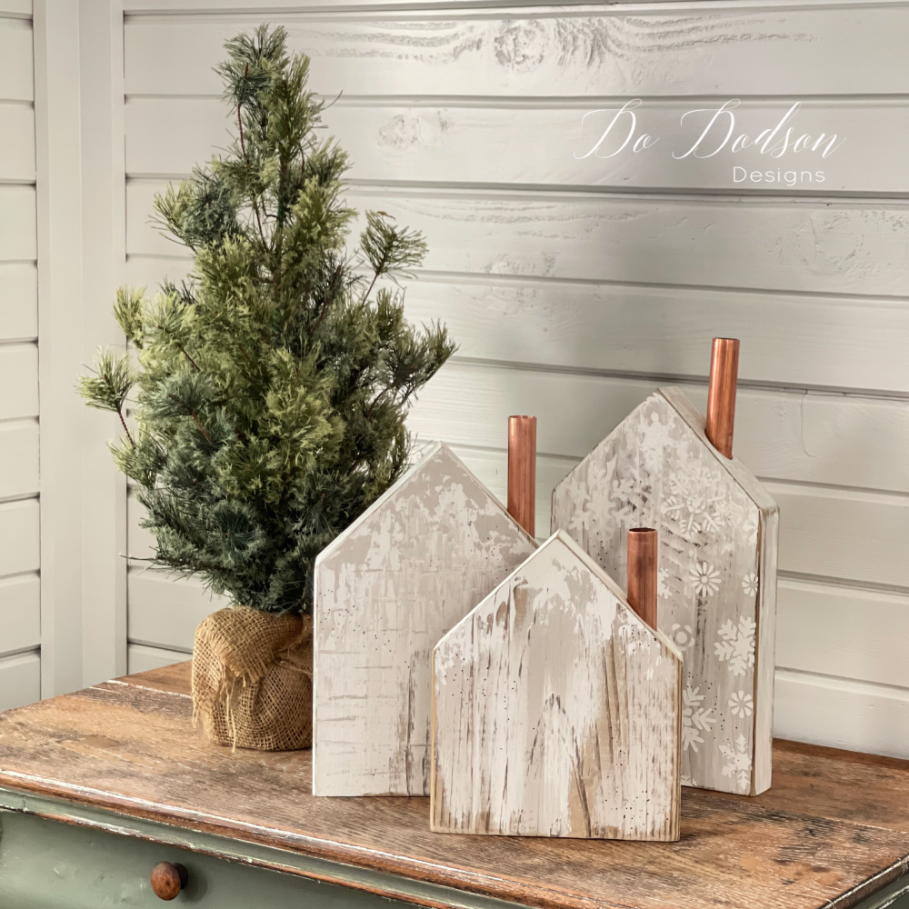 DIY Farmhouse Scrap Wood Block Houses (Crafty Christmas Decor) - Do Dodson  Designs