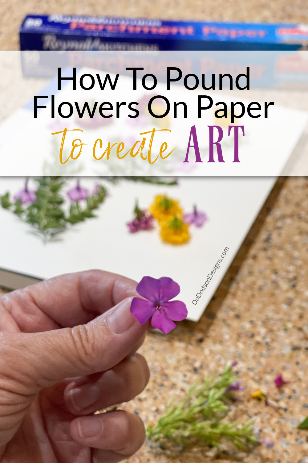 The Art of Flower Pounding On Paper