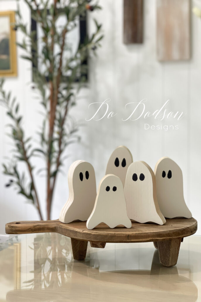 DIY Wooden Ghosts