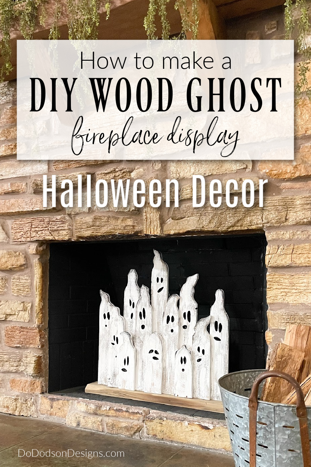Easy Scrap Wood Ghost Display (DIY Halloween Decor)