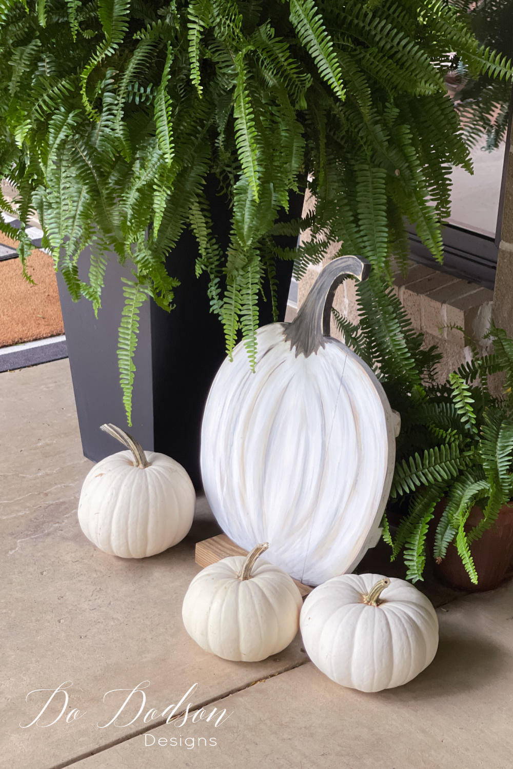 Easy DIY Wood Pumpkin (Front Porch Decor On The Cheap) - Do Dodson Designs