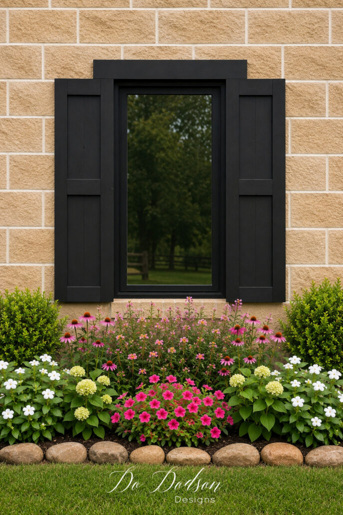 DIY Wood Shutters Black