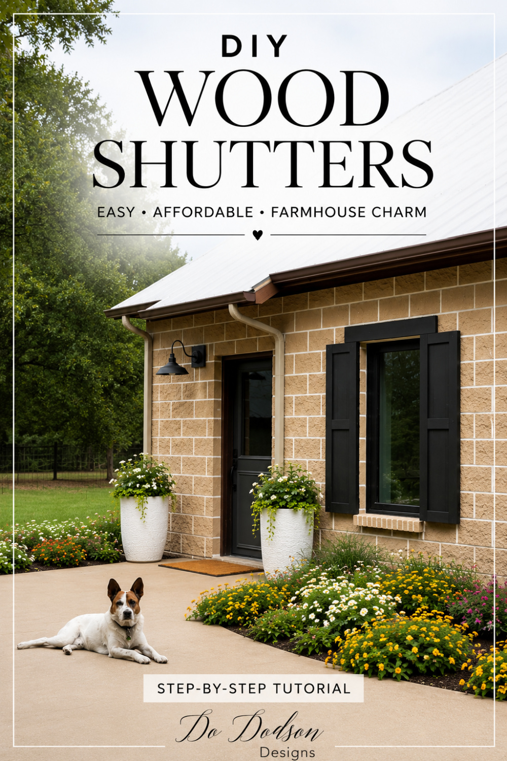 Cheap DIY Wood Shutters That Look Expensive