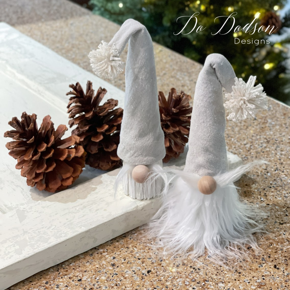 Easy DIY Gnome Christmas Craft (Repurposed Paintbrushes)
