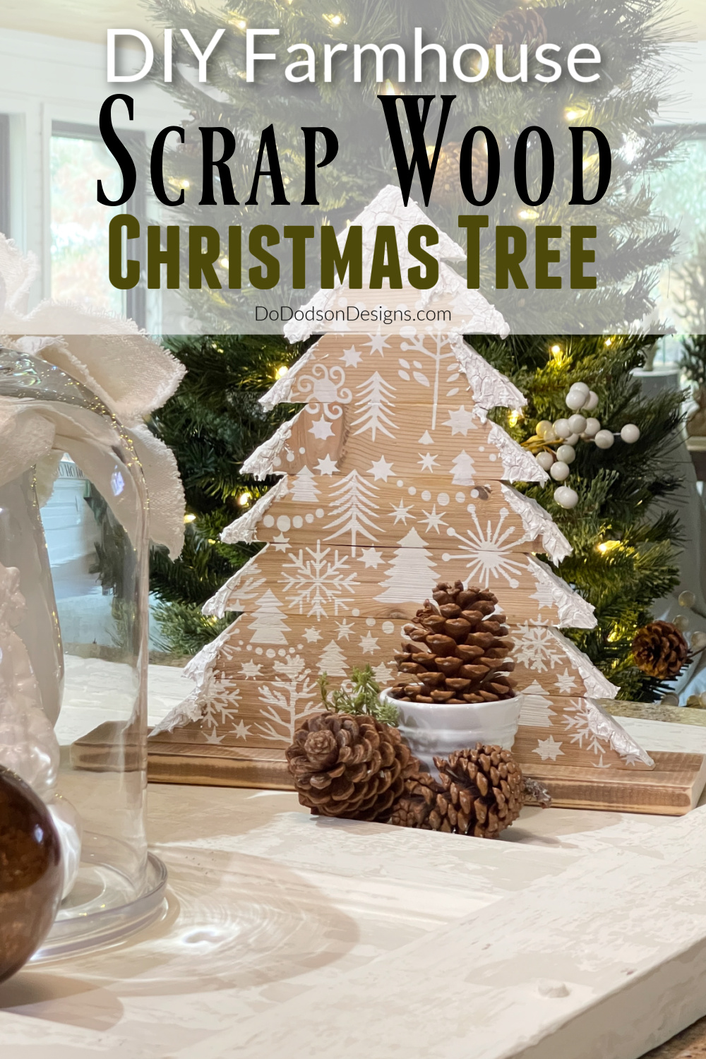 How To Make Rustic Wooden Christmas Trees (DIY Holiday Decor) - Do