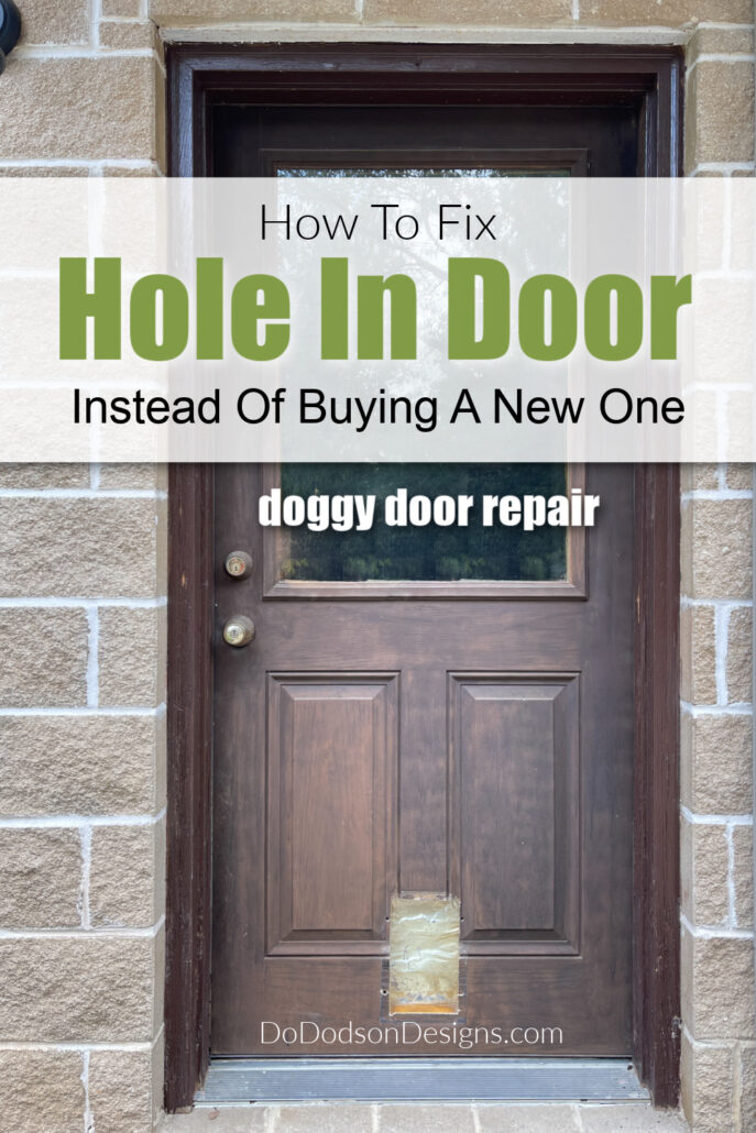 How To Fix Hole In Door