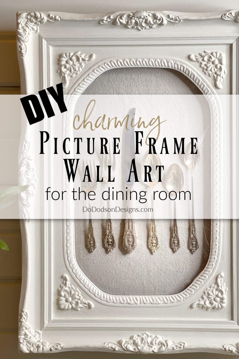 Repurposed Picture Frame (DIY Framed Silverware Display)