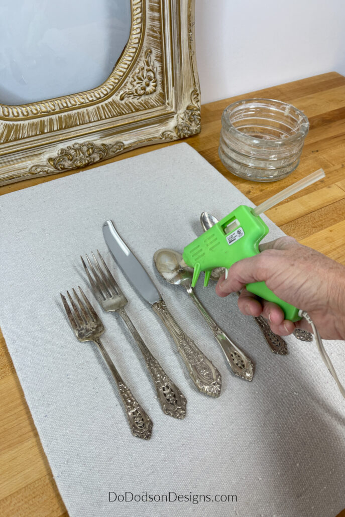 How To Frame Vintage Silverware 