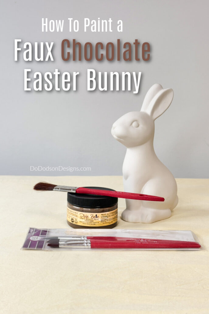 How To Paint a Faux Chocolate Easter Bunny