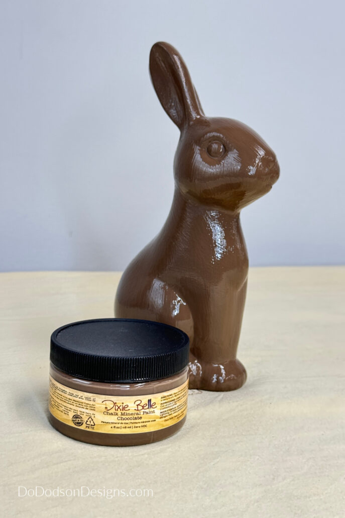 how to make faux chocolate bunny