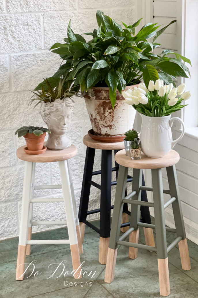 painted barstools