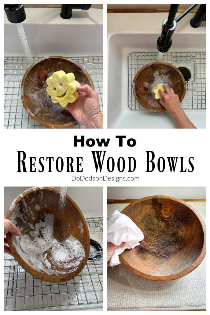 how to clean old wooden bowls
