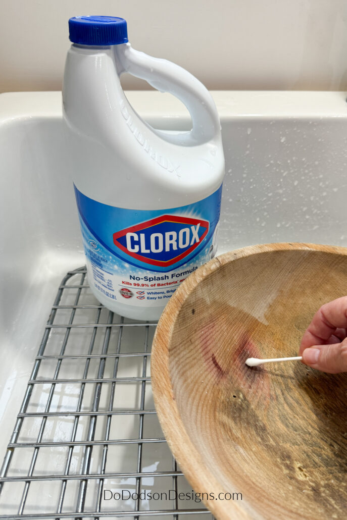 how to remove stains from wooden bowls