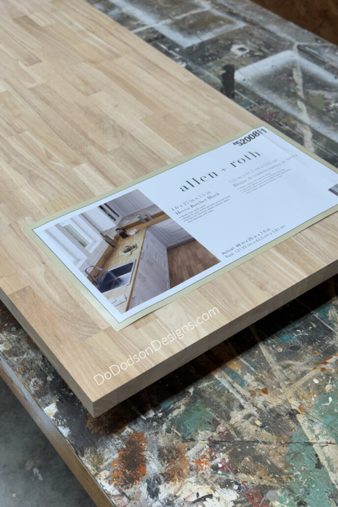 Butcher Block Coffee Table DIY