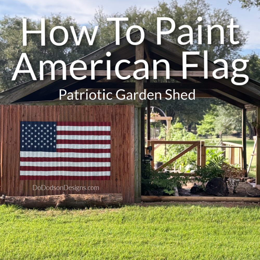 How To Paint An American Flag (Garden Shed Update)