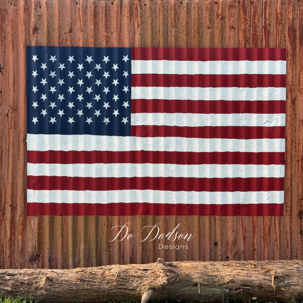 Painted American Flag