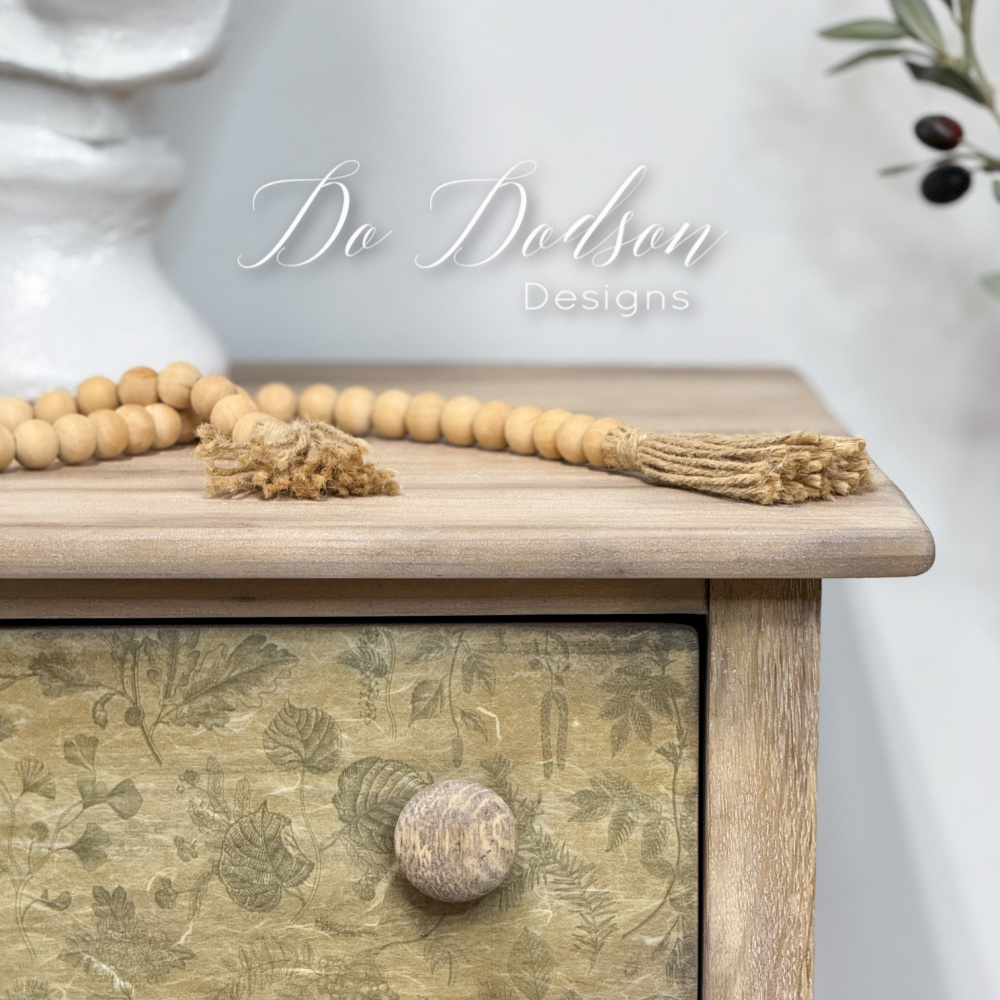 Stunning Bleached Wood Dresser Makeover