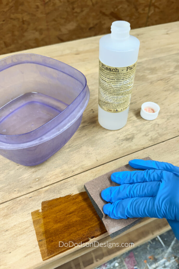 bleaching furniture
