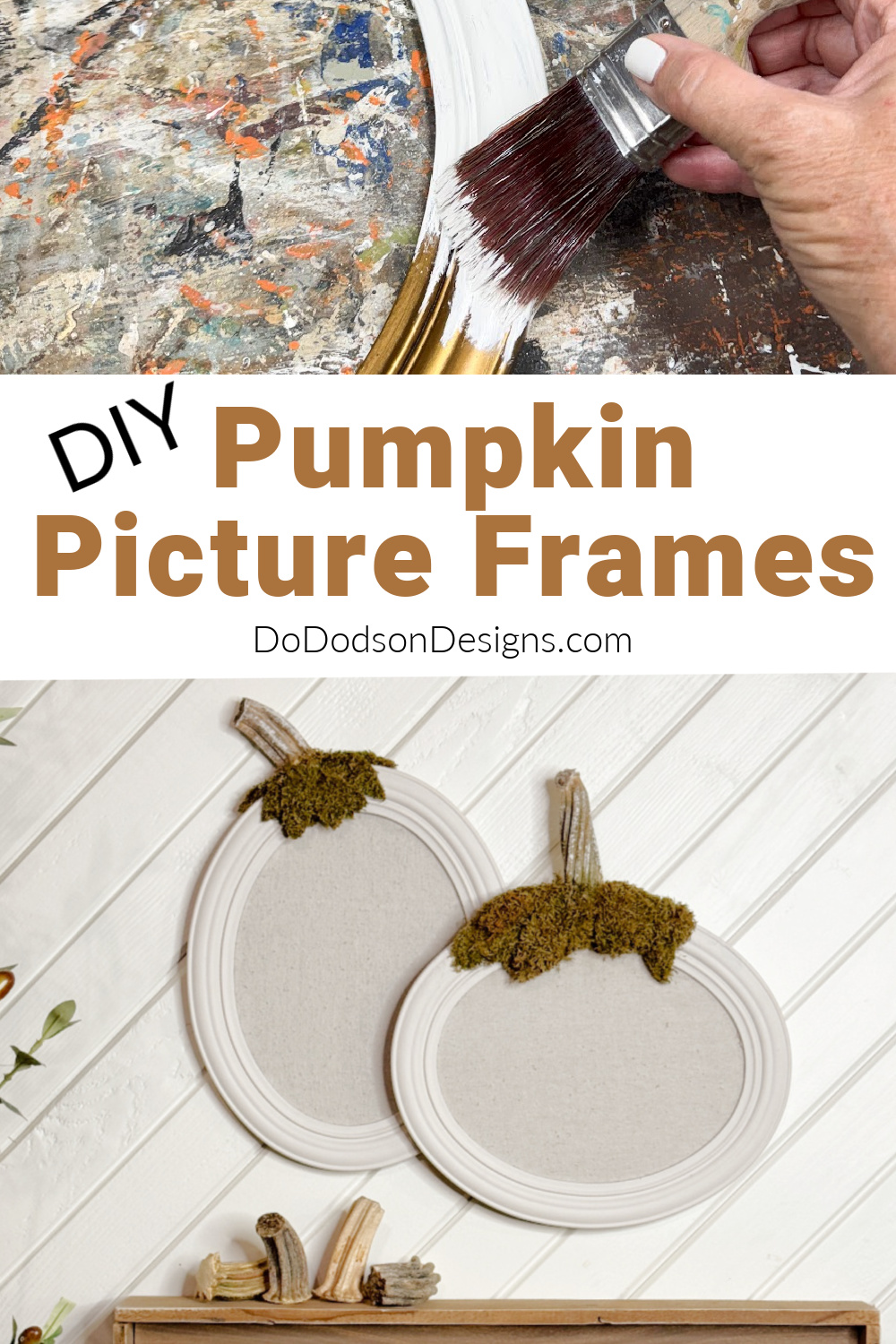 Easy DIY Pumpkin Picture Frame Craft