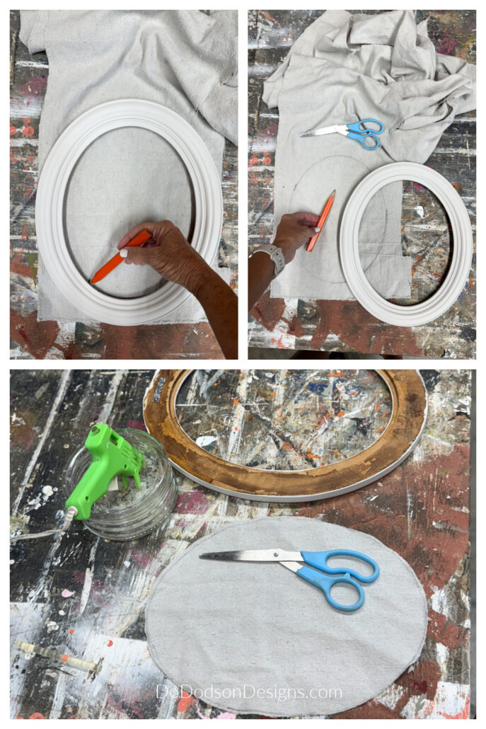Drop Cloth Pumpkin Picture Frame Craft