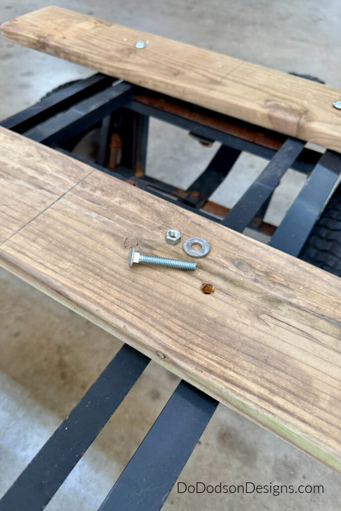 how to use carriage bolts in wood