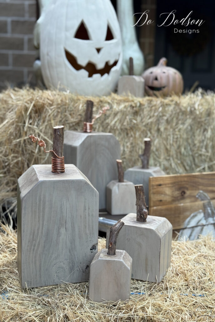 DIY wood pumpkin