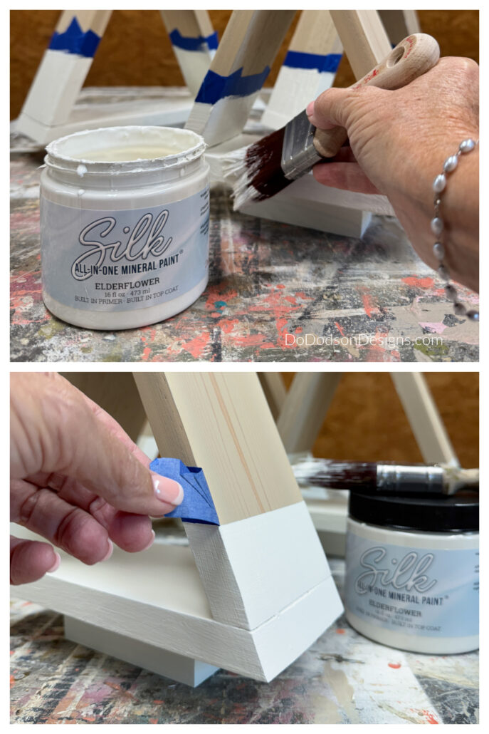 DIY Painted Wooden Christmas Trees