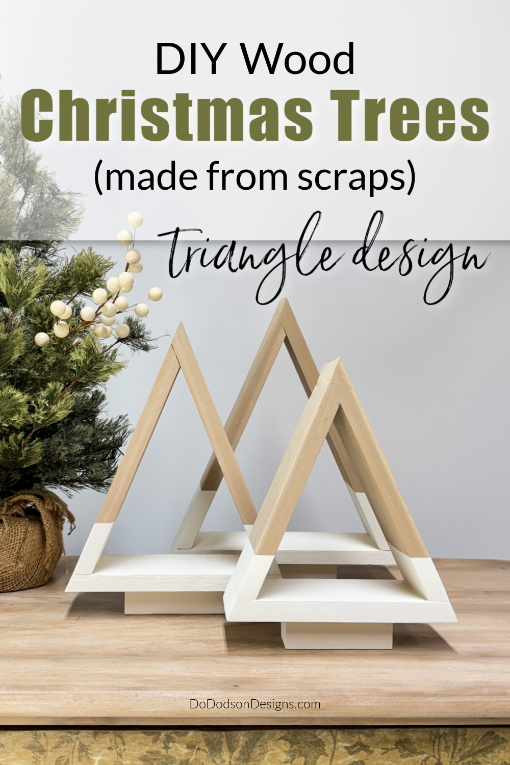 DIY Wood Christmas Trees (Classy Farmhouse Holiday Decor)
