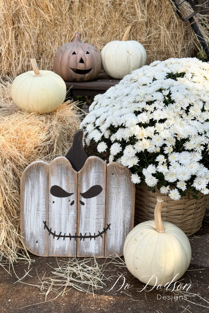 Painted Wood Jack O Lantern