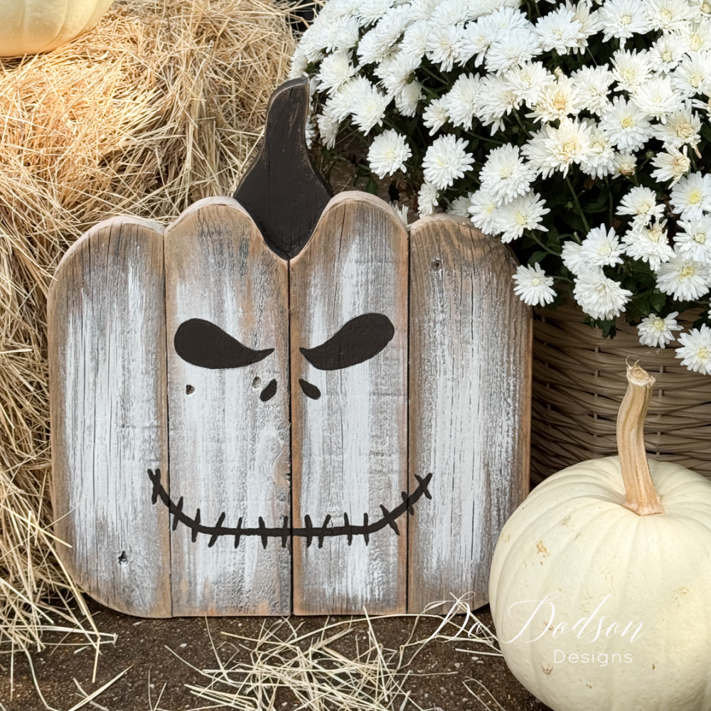 DIY wooden Jack o lantern