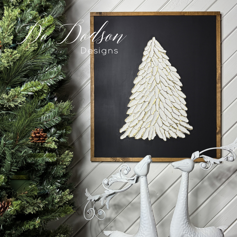 Spackle Art Christmas Tree