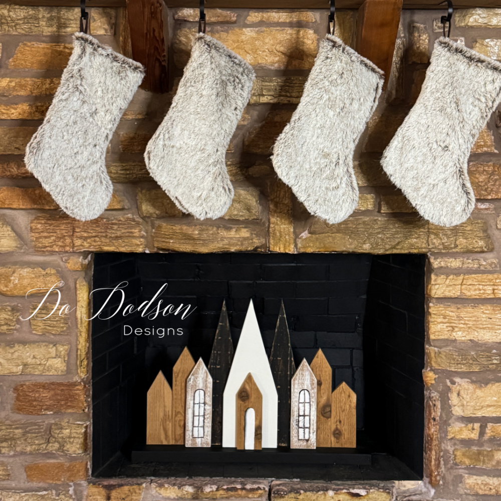 DIY Christmas Village Houses