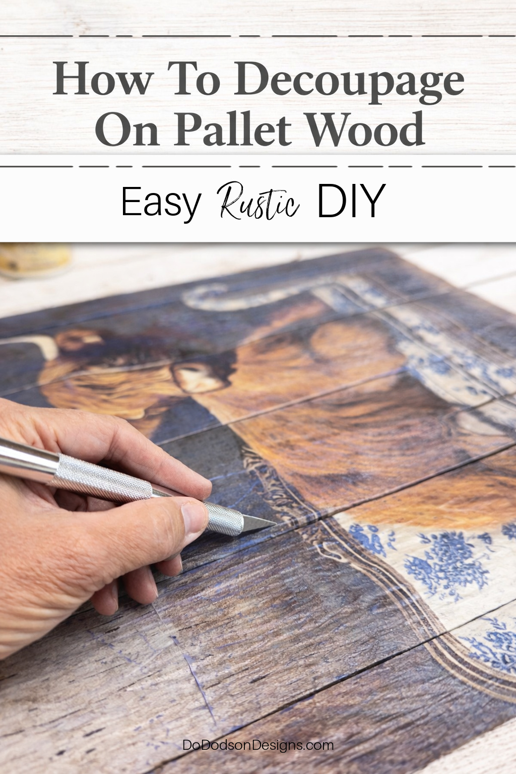 How To Decoupage With Paper On Wood (Tutorial)