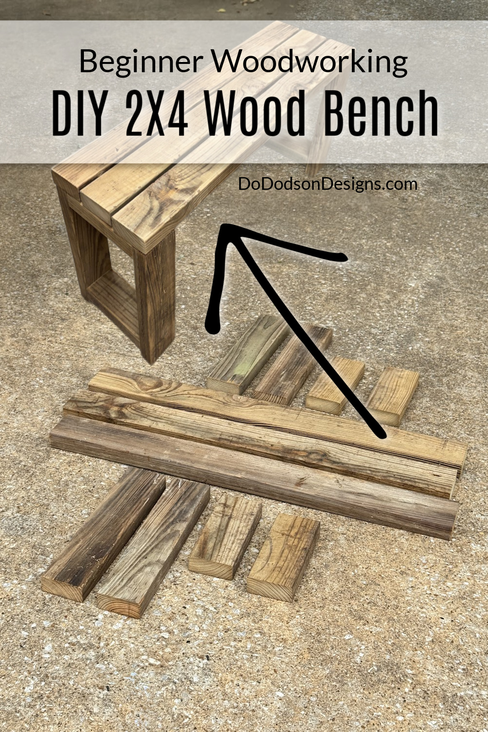 DIY Wood Bench (Easy 2x4 Project with Exact Measurements)