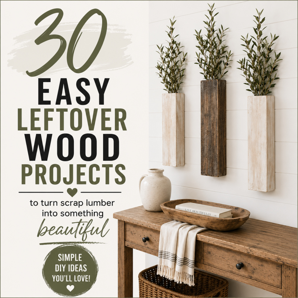 30 Easy Leftover Wood Projects to Turn Scrap Lumber Into Something Beautiful