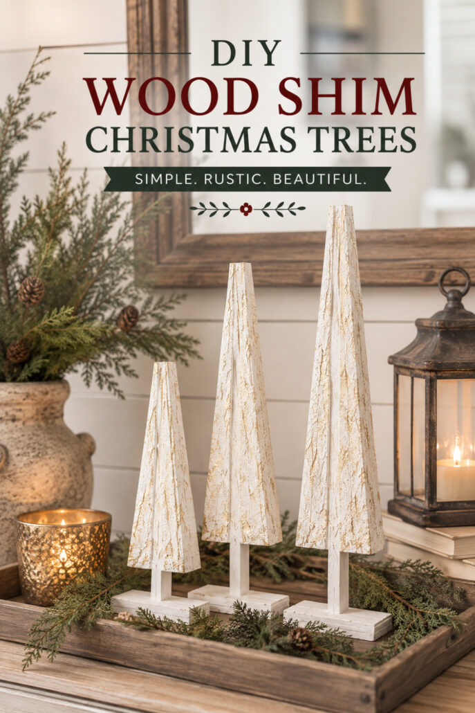 Wood Shim Christmas Trees