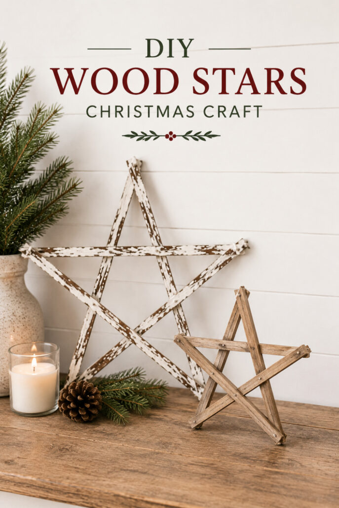 DIY Wooden Stars (Easy Christmas Decor)