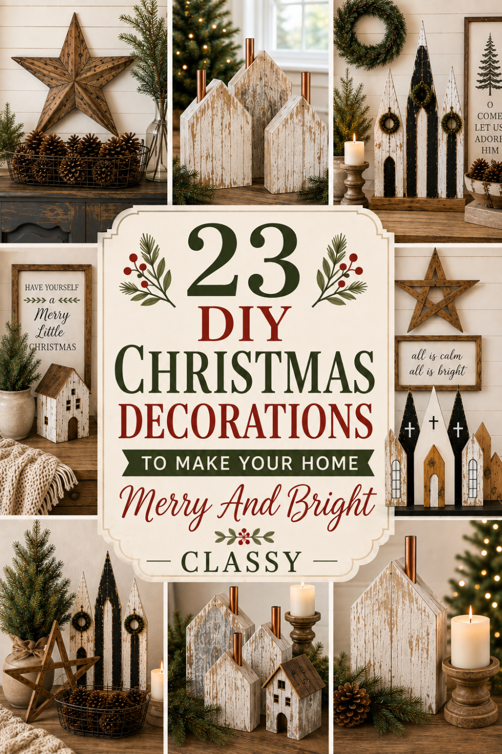 23 DIY Christmas Decorations to Make Your Home Merry and Bright
